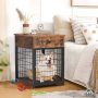 Flip Top Wooden Dog Crate Table Style Dog Kennel End Table
