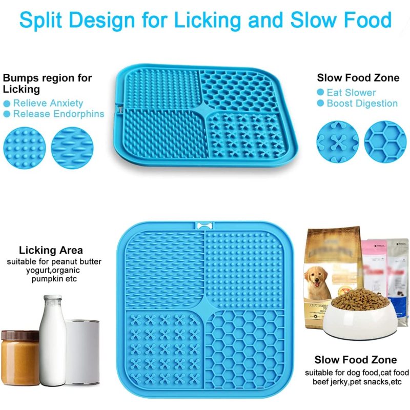 Anxiety Relief Slow Feeder Lick Pad Boredom Reducer