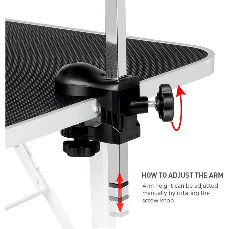 Foldable Height Adjustable  Pet Grooming Table for Home  Maximum Capacity