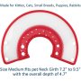 Dots Design Soft Edge Plastic Cone Recovery for Small Dogs