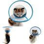 Dots Design Soft Edge Plastic Cone Recovery for Small Dogs