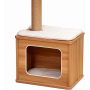 Scratching Post Cat Tree Cat Play House Combo with Cat Hammock