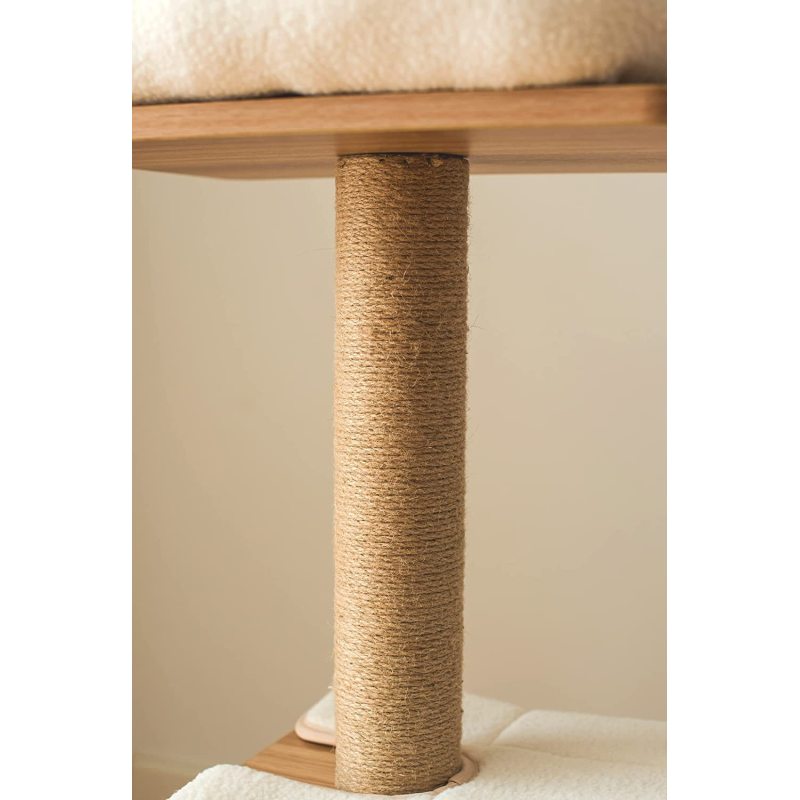 Scratching Post Cat Tree Cat Play House Combo with Cat Hammock