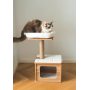 Scratching Post Cat Tree Cat Play House Combo with Cat Hammock
