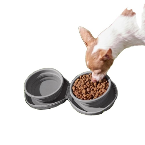 New Design Slow Feeder Bowl Travel Collapsible Silicone Dog Cat Bowl Portable Travel Pet Food Feeding Cat Bowl