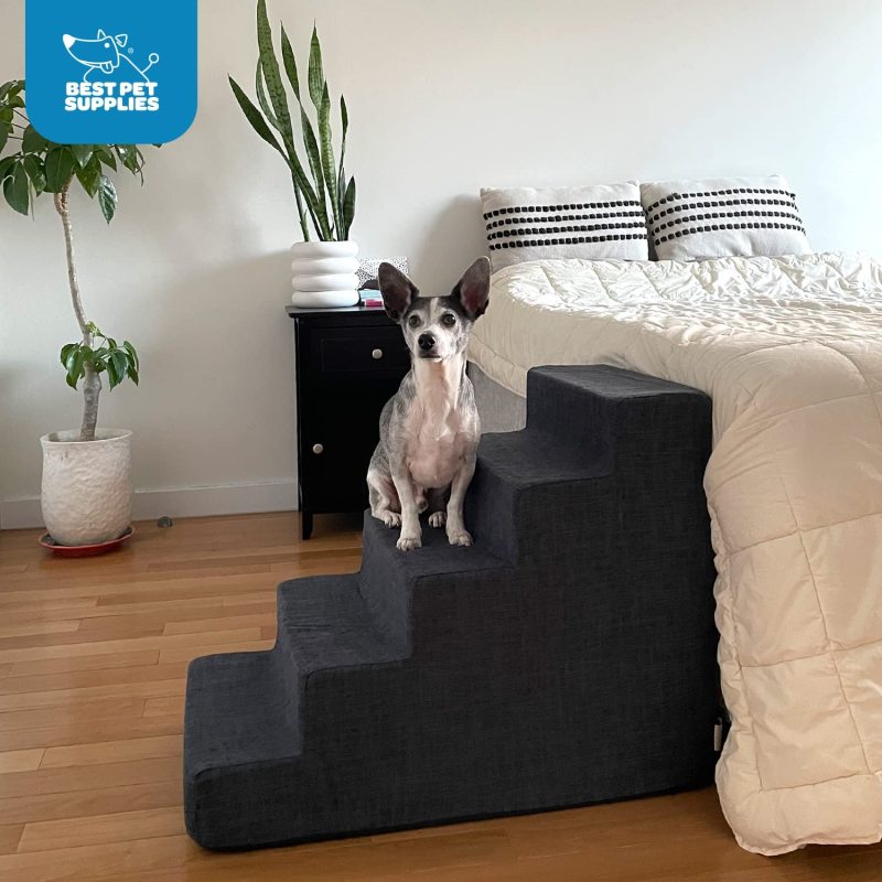 Pet Steps for Small Dogs and Cats, Portable Ramp Stairs Couch, Sofa, High Bed Climbing, Non-Slip Balanced Indoor