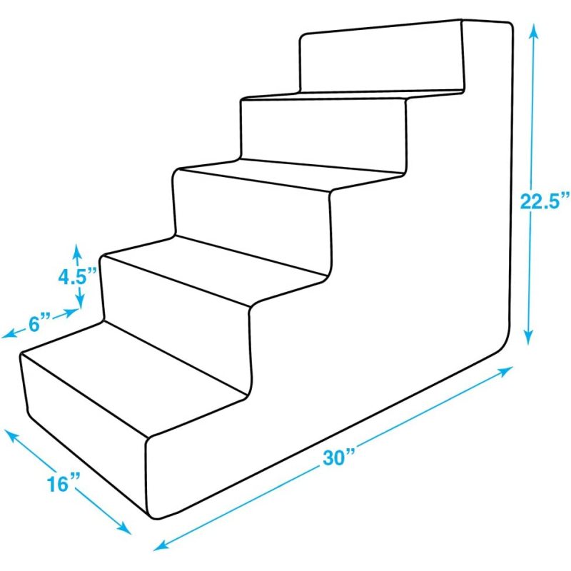 Pet Steps for Small Dogs and Cats, Portable Ramp Stairs Couch, Sofa, High Bed Climbing, Non-Slip Balanced Indoor