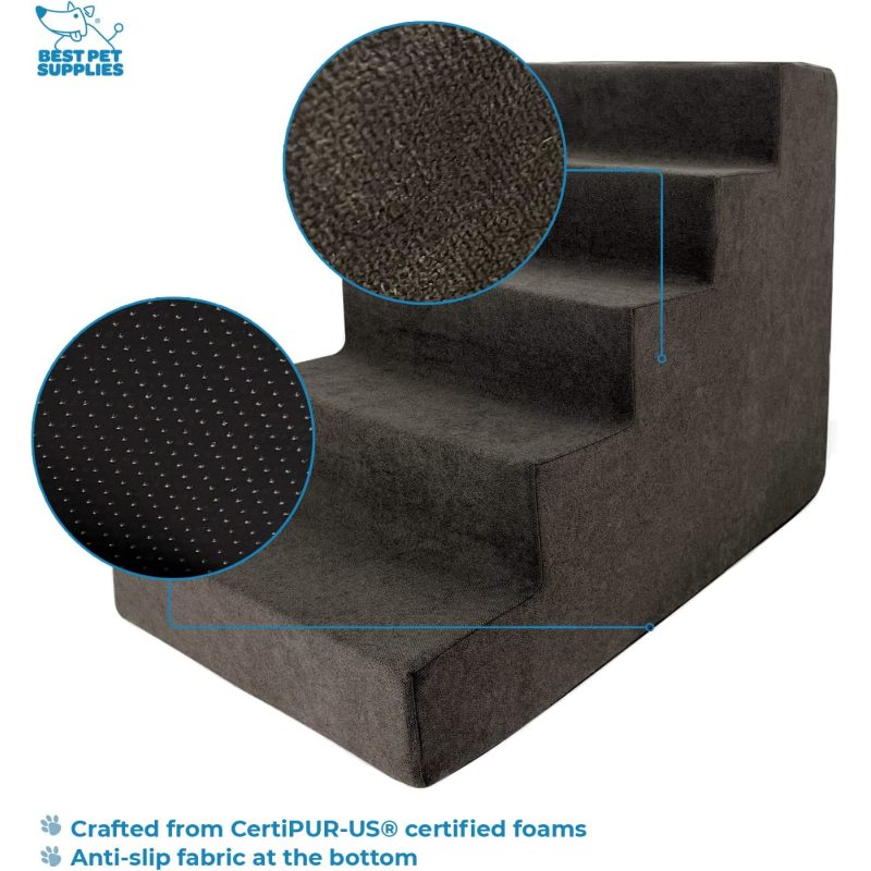 Pet Steps for Small Dogs and Cats, Portable Ramp Stairs Couch, Sofa, High Bed Climbing, Non-Slip Balanced Indoor