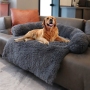 Winter Warm Dog Cat Bed Pad Mat Furniture Protector Washable Removable Plush Pet Dog Cushion Blanket Sofa Cover