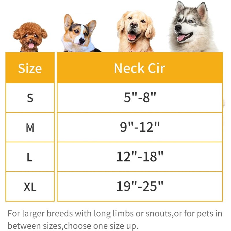 Recovery Pet Cone Inflatable Collar for Dogs and Cats