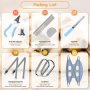 Pet Dog Grooming Hammock Harness for Cats & Dogs, Dog Sling for Grooming, Dog Hammock Restraint Bag with Nail Clippers/Trimmer,