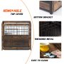 Wooden Dog Crate Furniture with Cushion&Tray for Small Medium Large Dogs, Dog Crate End Table Furniture Style, Double Doors