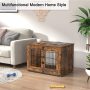 Double Doors Dog Kennels Dog Crate End Table with Tray Furniture Indoor for Dog