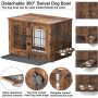 Double Doors Dog Kennels Dog Crate End Table with Tray Furniture Indoor for Dog