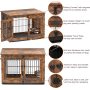 Double Doors Dog Kennels Dog Crate End Table with Tray Furniture Indoor for Dog