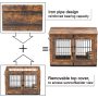 Double Doors Dog Kennels Dog Crate End Table with Tray Furniture Indoor for Dog