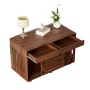 Dog Crate Furniture for Two Dogs, Heavy-Duty Wooden Dog Cage with Double Slide Doors, End Table Dog House Crates for Indoor Use