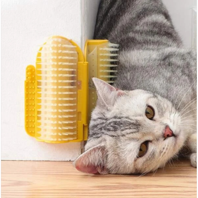 Cat corner scratch Tickling toy Massage brush pet Supplies cat face scratching Board
