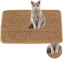 anti-slip thick funny cat scratch pad sisal cat scratcher pet cat rest mat