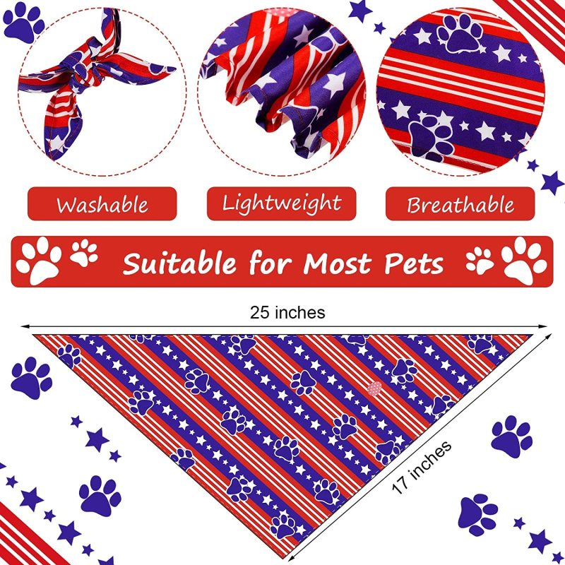Pet Dog Bandana Halloween Thanksgiving Christmas  Adjustable Dog Scarf Washable Christmas Bib Birthday