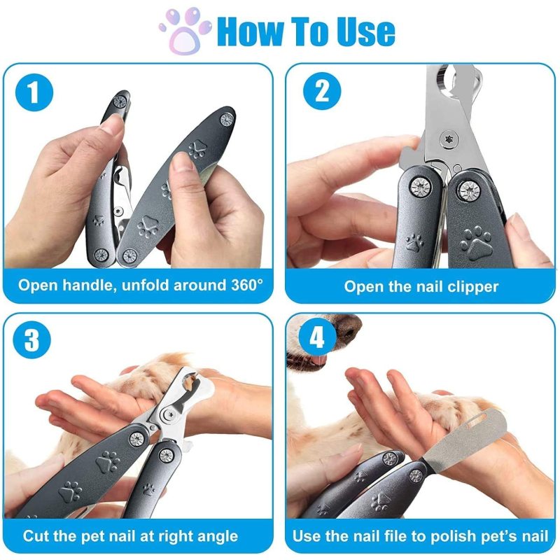 Heavy Duty Metal Wholesale Pet Grooming Scissors Dog Nail Cutters Quiet Sharpest