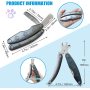 Heavy Duty Metal Wholesale Pet Grooming Scissors Dog Nail Cutters Quiet Sharpest