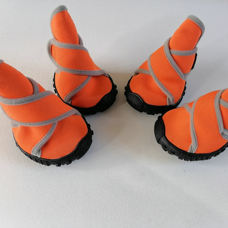 Dog Boots Waterproof Dog Shoes with Sturdy Anti-Slip Soles and Cross Straps for Walking Standing Hiking and Running