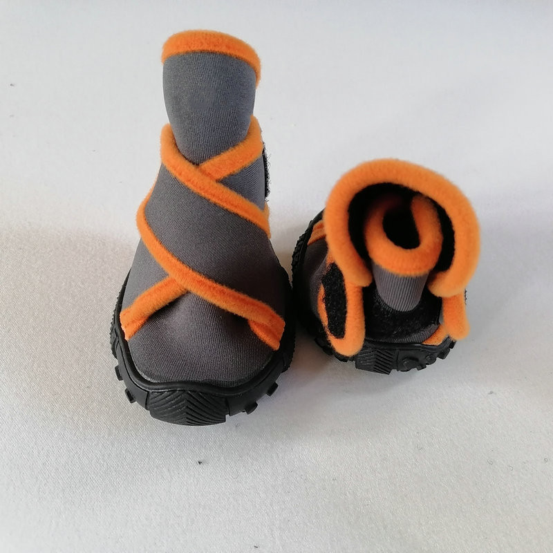 Dog Boots Waterproof Dog Shoes with Sturdy Anti-Slip Soles and Cross Straps for Walking Standing Hiking and Running