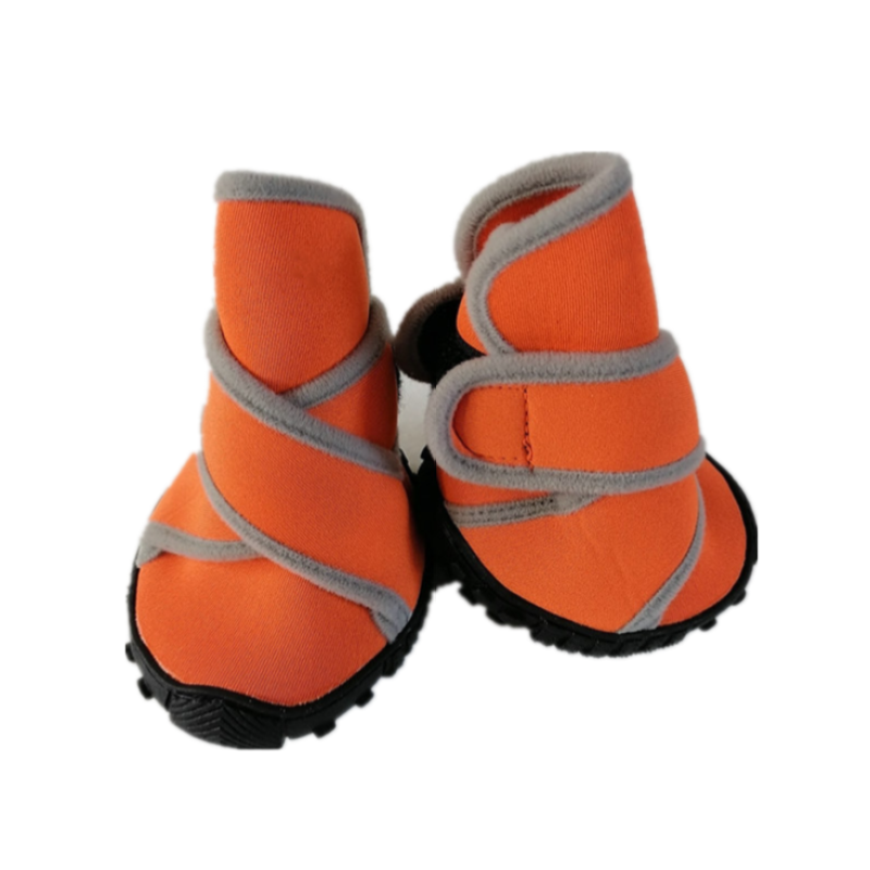 Dog Boots Waterproof Dog Shoes with Sturdy Anti-Slip Soles and Cross Straps for Walking Standing Hiking and Running