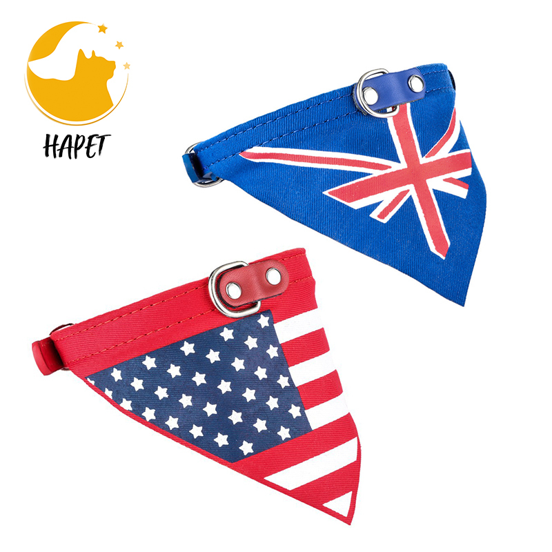 Dog Bandanas with Adjust Buckle Pet Triangle Scarf Washable Dog Bandana Collar