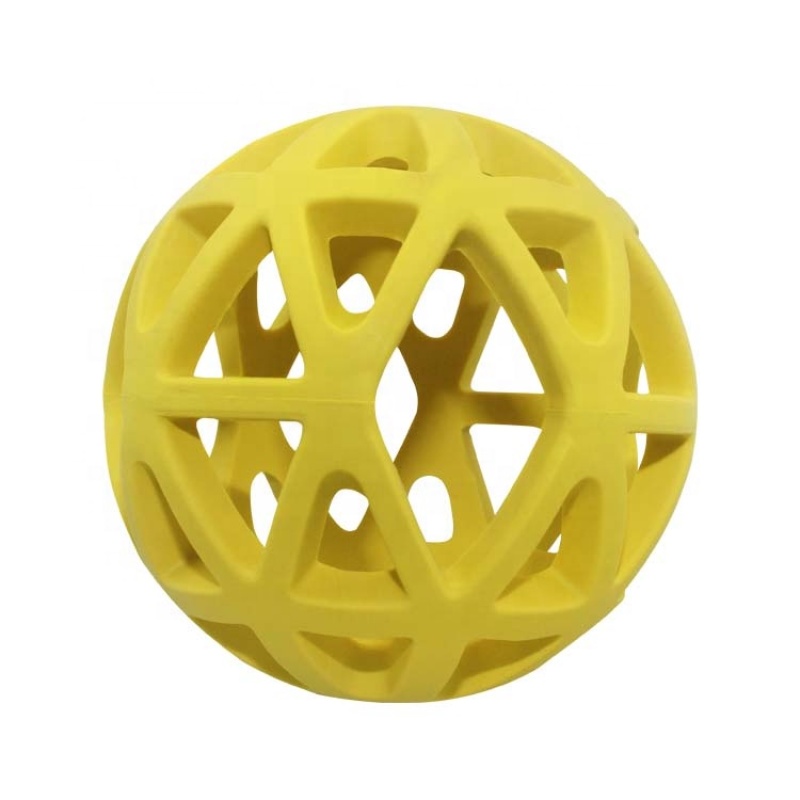 Professional manufacture cheap dog toy Rubber fence ball pet bite toy rubber dog pet rubber ball