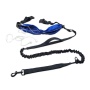 retractable hand free bungee running jogging waist belt dog leash