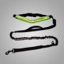 retractable hand free bungee running jogging waist belt dog leash