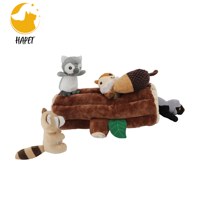 Woodland Friends Burrow Interactive Dog Toys Colorful Squeaky Dog Toys