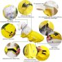 Yellow Waterproof Dog Raincoat Adjustable Reflective Lightweight