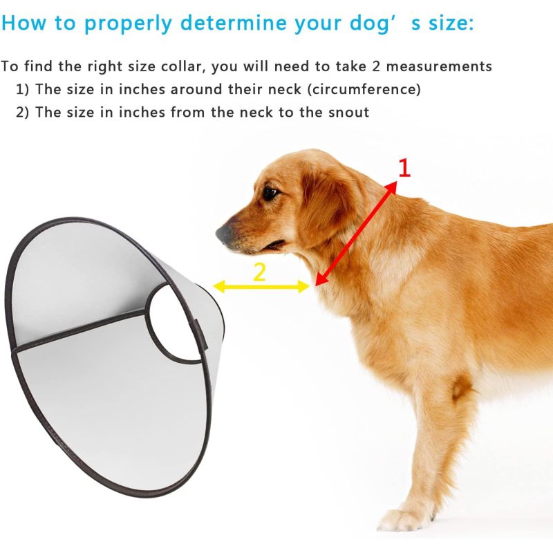Pet Protective Recovery Cone Collar for Anti-Bite Lick Latest Upgrade