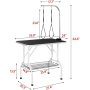 Pet Dog Cat Grooming Table Foldable Height Adjustable Drying Table for Home