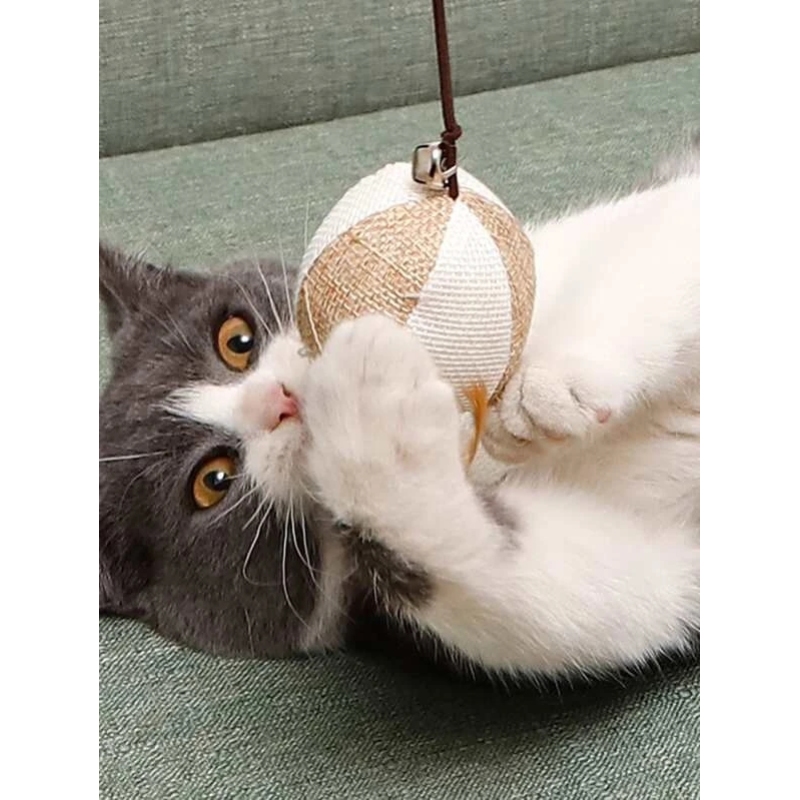 Wood Funny Cat Teaser Stick With Mouse For Cat