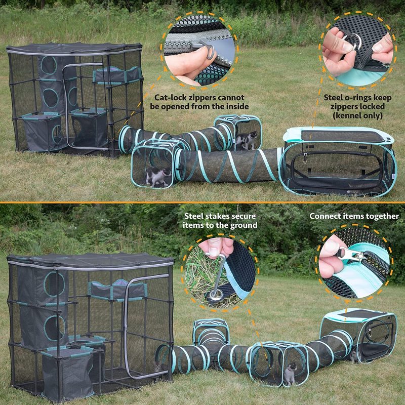 Mega Kit Cat Furniture Outdoor Kennel Indoor and Outdoor Sleep