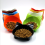 High Quality Anti-skid pet supplies cat type color melamine plastic pet food bowl Cute cat ears cat bowl