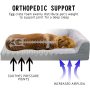 Waterproof Thick Foam Orthopedic Dog Bed with Machine Washable Cover For Pet