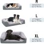 Waterproof Thick Foam Orthopedic Dog Bed with Machine Washable Cover For Pet