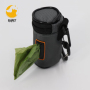 Poop Bag Holder Attaches to Dog Leash, Includes 1 Roll of Poop Bags, Waste Bag Dispenser and Lightweight Fabric