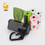 Poop Bag Holder Attaches to Dog Leash, Includes 1 Roll of Poop Bags, Waste Bag Dispenser and Lightweight Fabric
