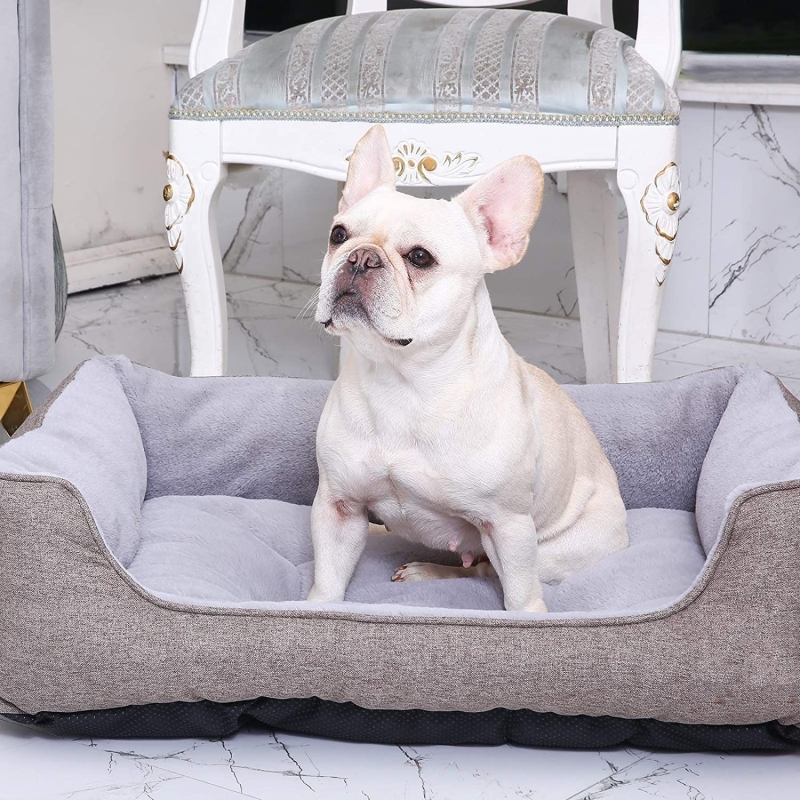 Durable Dog Bed with Waterproof Non-Skid Bottom