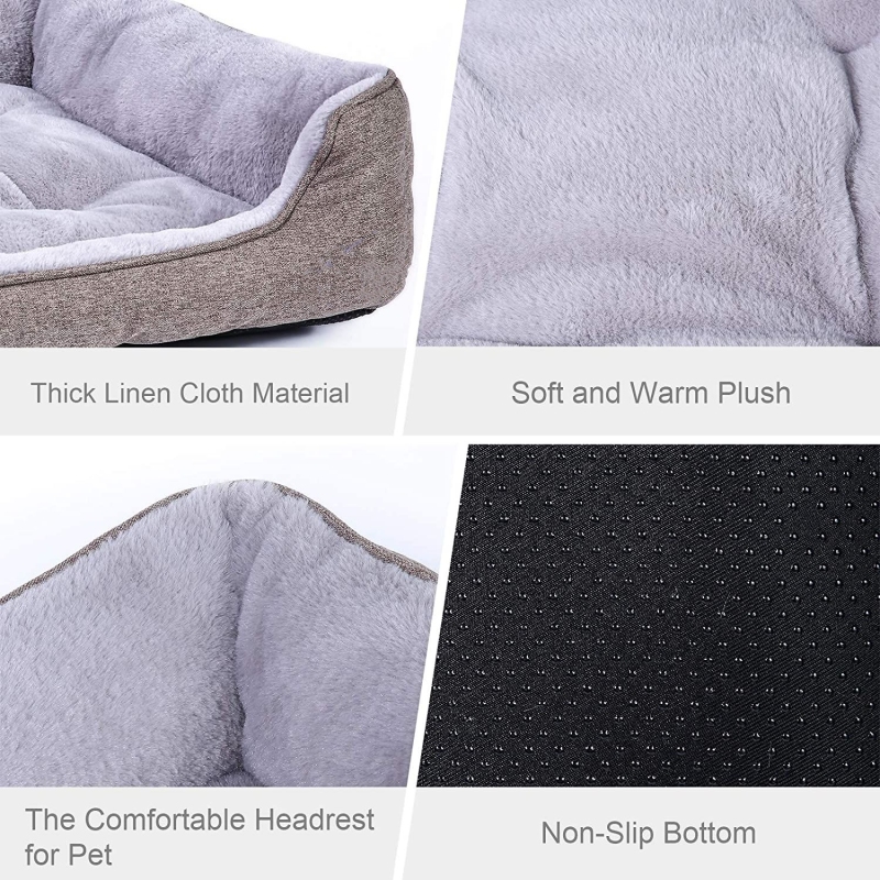 Durable Dog Bed with Waterproof Non-Skid Bottom