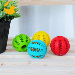 Watermelon ball pet dog toy ball chew clean grinding teeth ball pet rubber leaky