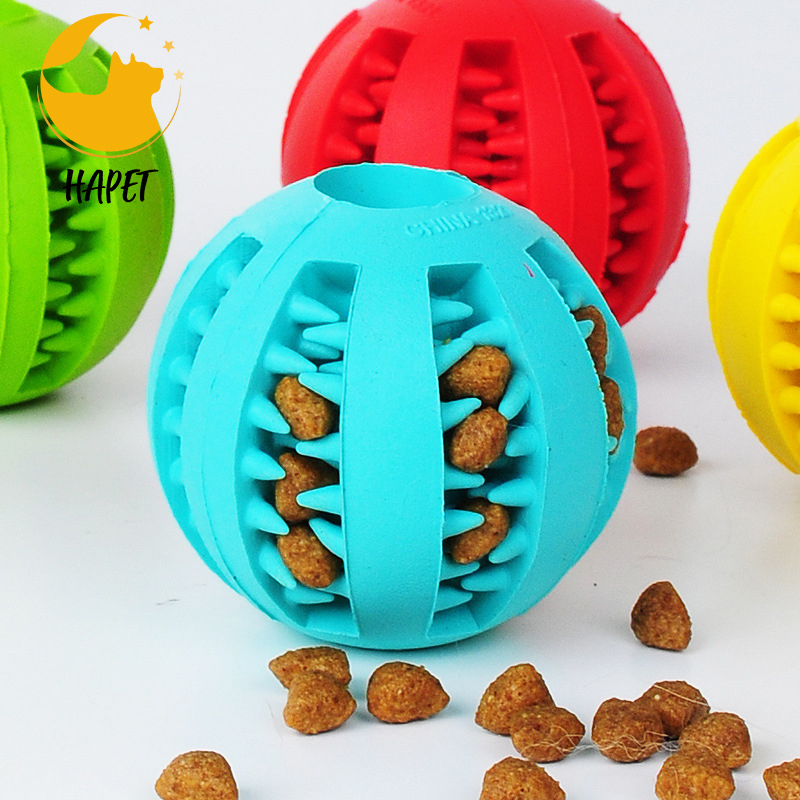 Watermelon ball pet dog toy ball chew clean grinding teeth ball pet rubber leaky