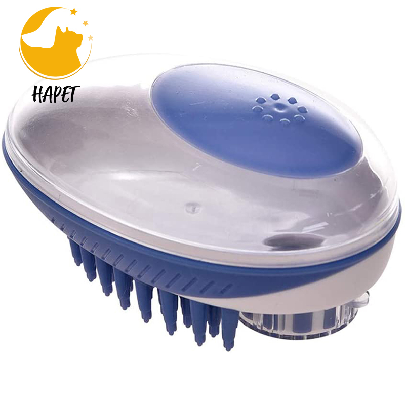 Silicone Paws Dog Bath Brush Brush for Dogs Massage Dog Shower Brush with Shampoo Dispenser