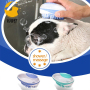 Silicone Paws Dog Bath Brush Brush for Dogs Massage Dog Shower Brush with Shampoo Dispenser